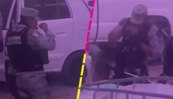 Ciudadanos cacharon a dos de la Guardia Nacional en video inhalando cocaína