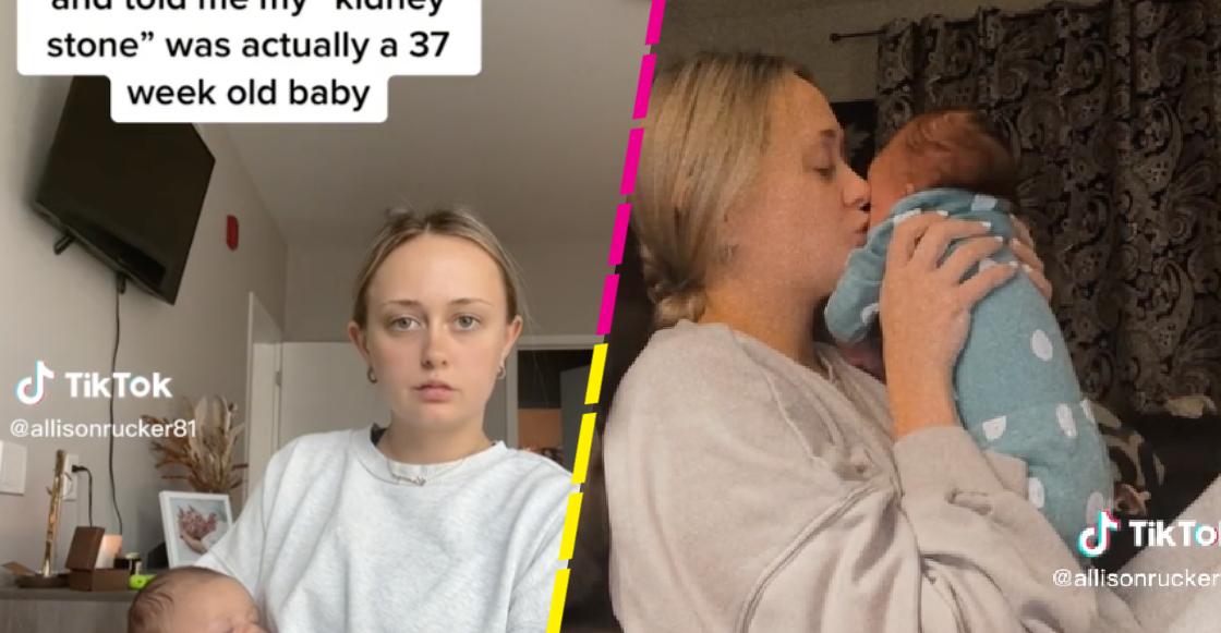 ¡Sorpresa! Joven va al hospital por un cálculo renal y termina con un bebé en brazos