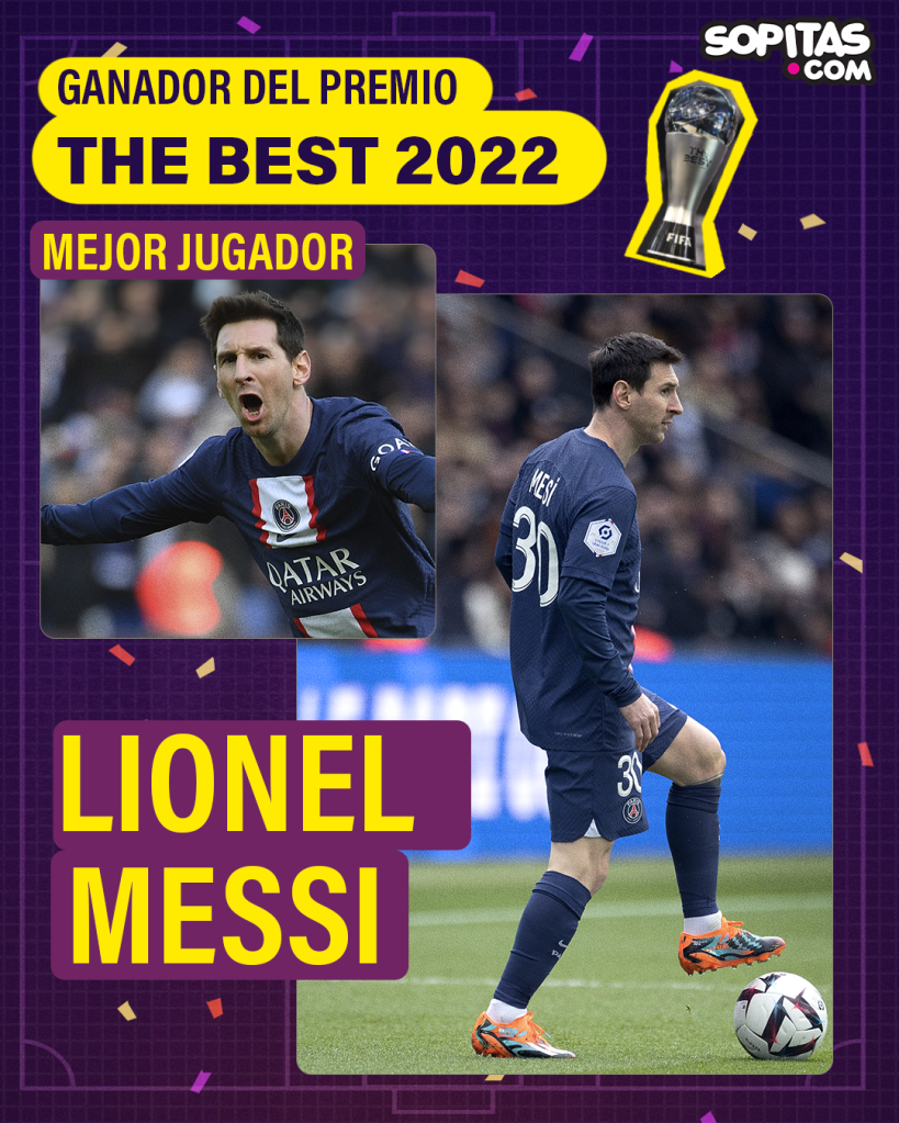 lionel messi the best 2022 ganador