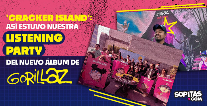 Fans en el listening party de Cracker Island, de Gorillaz