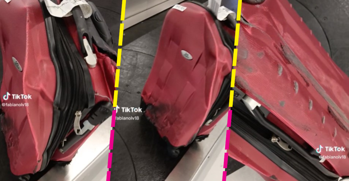 Jóvenes de Monterrey a y reciben su maleta destruida