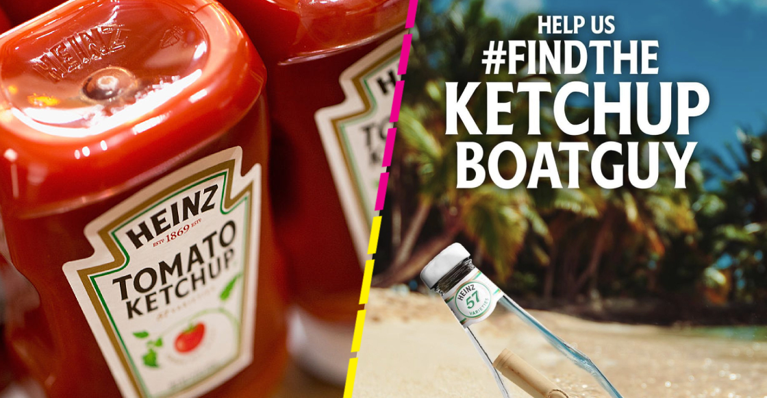 Marca de catsup busca a hombre que sobrevivió como náufrago para regalarle un barco