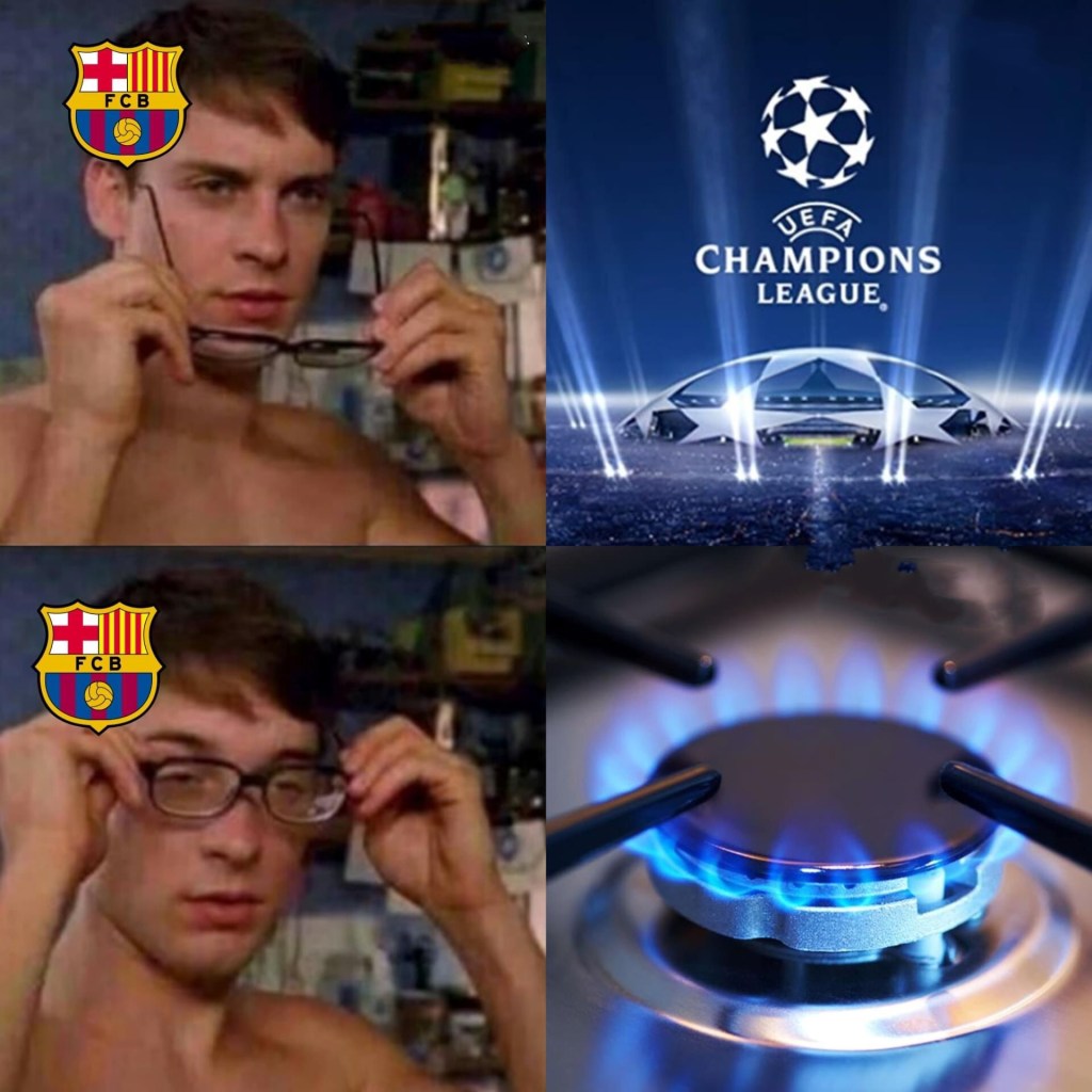 Meme del Barcelona en Europa League