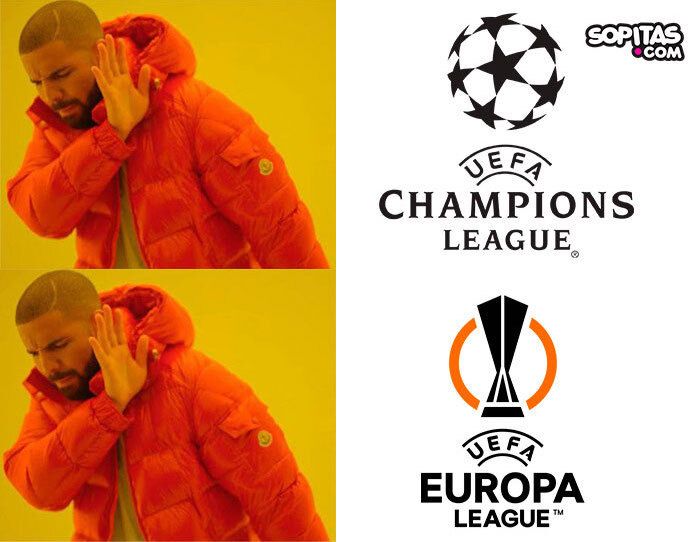 Meme del Barcelona en Europa League