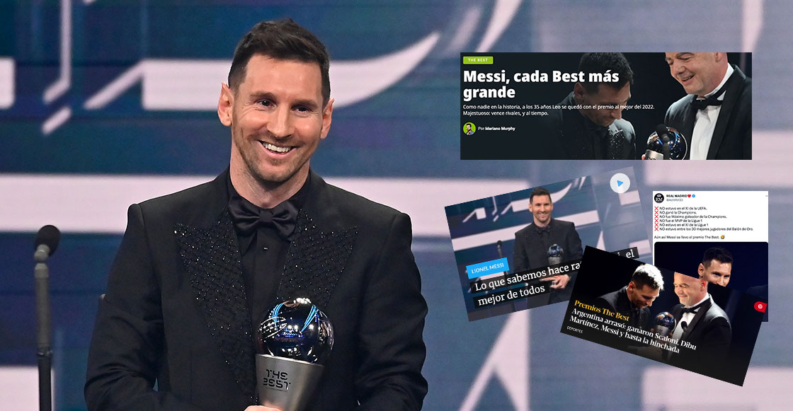 ¡Cada Best más grande! Las reacciones tras el triunfo y discurso de Messi en los premios The Best