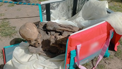 Esta es la momia que encontraron en Perú.