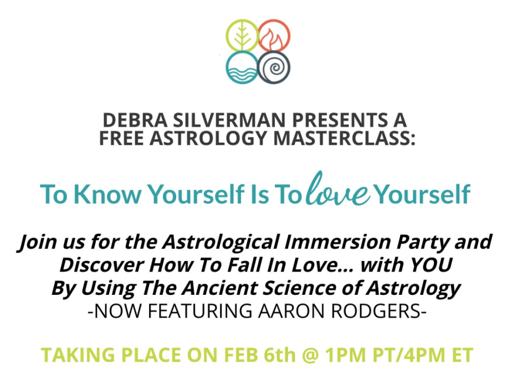Aaron Rodgers invitado como orador en un seminario de Astrología