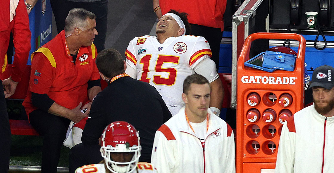 El micrófono que revela los gritos de dolor de Patrick Mahomes durante el Super Bowl