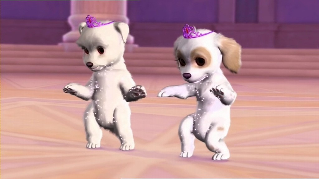 Perritos de 'Barbie y el castillo de diamantes'