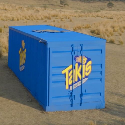 Qué hay en el contenedor azul de Takis Blue Heat