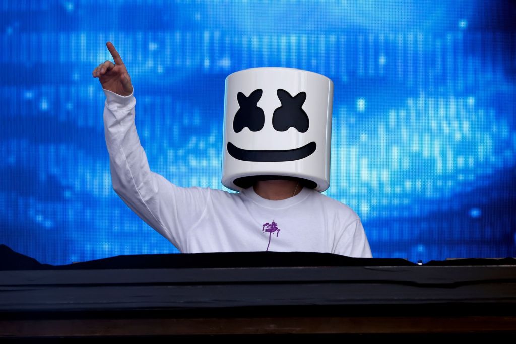 Marshmello en un festival de música 