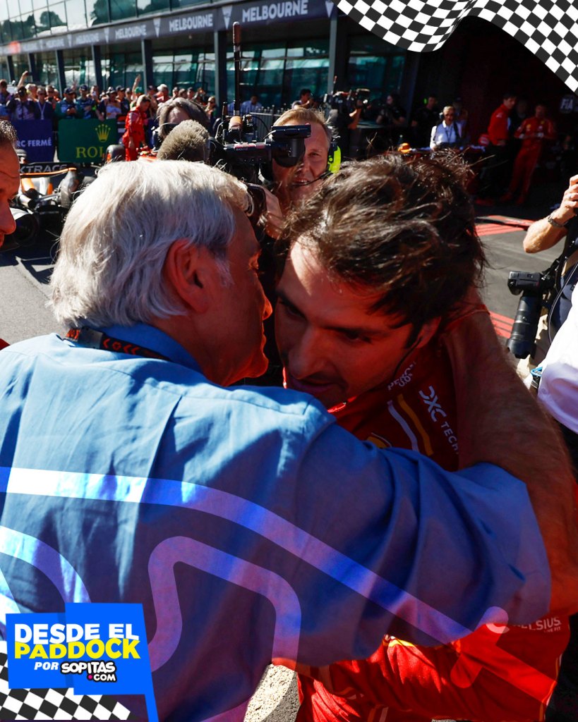 Carlos Sainz y su padre