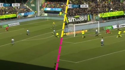Échale ojo al gol de Santi Giménez en el triunfo del Feyenoord ante Fortuna Sittard