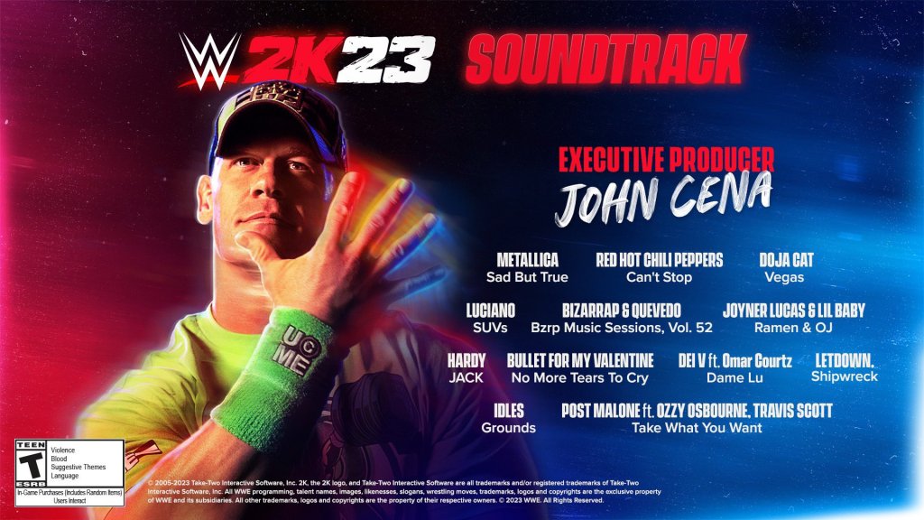 Soundtrack del videojuego WWE 2k23