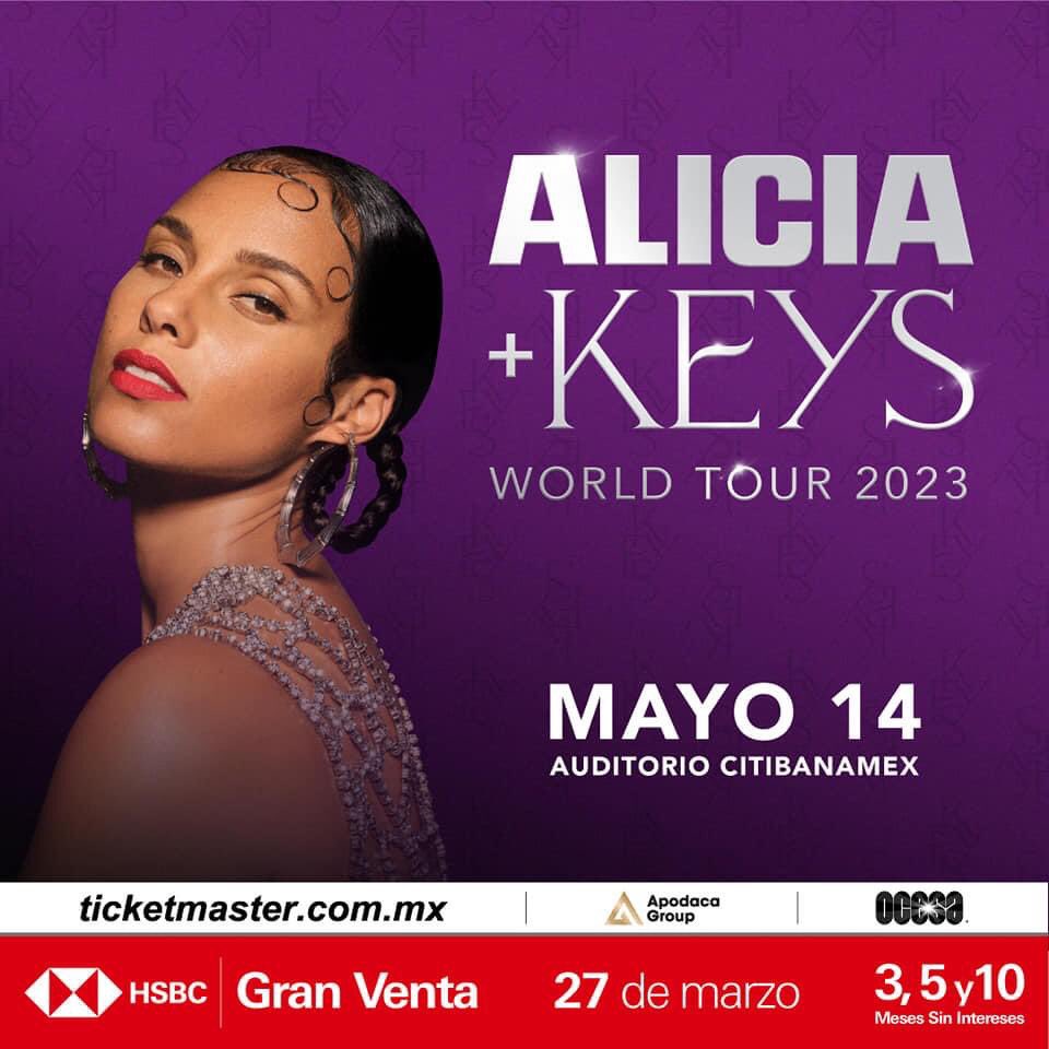 Alicia Keys dará tres conciertos en México y acá van los detalles