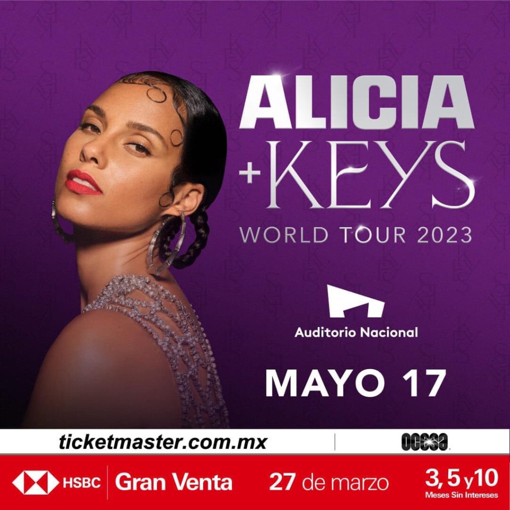 Alicia Keys dará tres conciertos en México y acá van los detalles