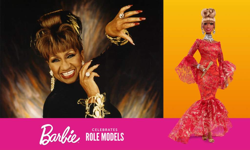 Celia Cruz y su muñeca Barbie 