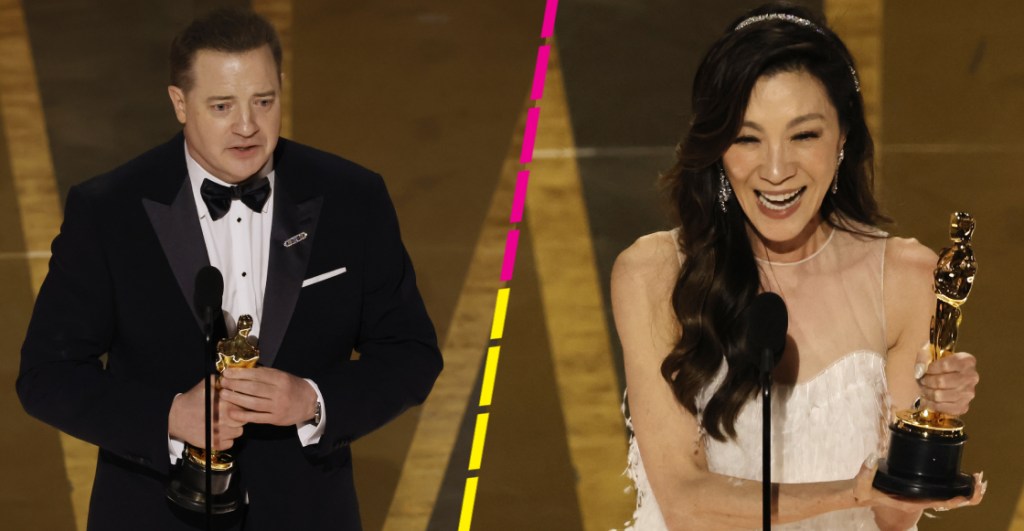 Los discursos de Brendan Fraser y Michelle Yeoh tras ganar el Oscar 2023