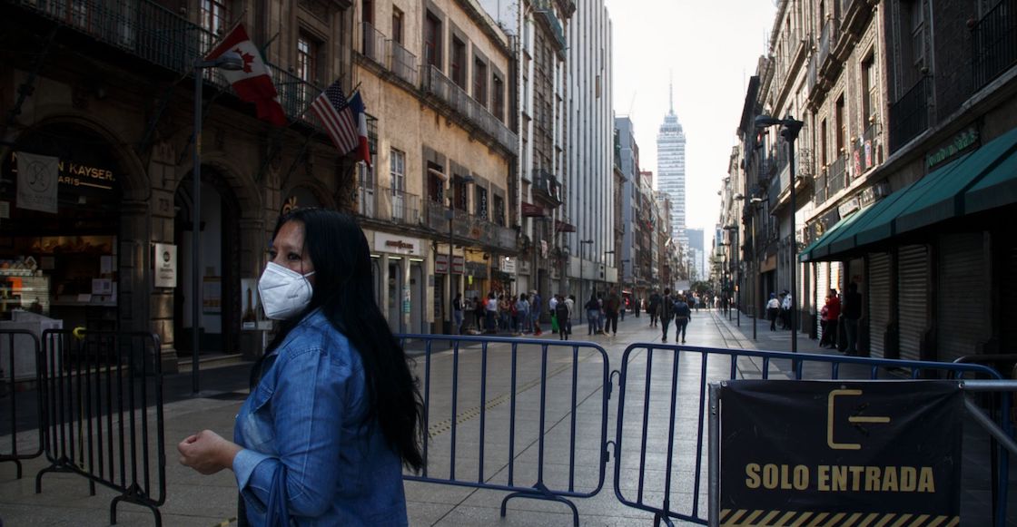 Calles y avenidas cerradas en el Zócalo CDMX.