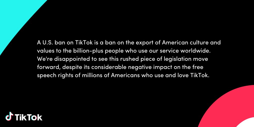 Un comunicado de TikTok sobre las prohibiciones en Estados Unidos