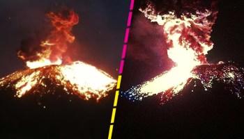 Imágenes de la explosión en el Popocatépetl