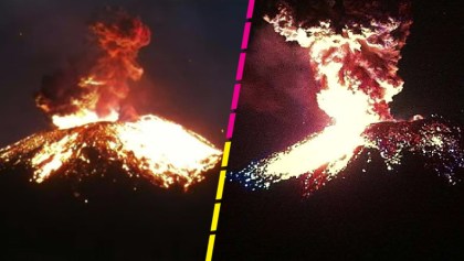 Imágenes de la explosión en el Popocatépetl