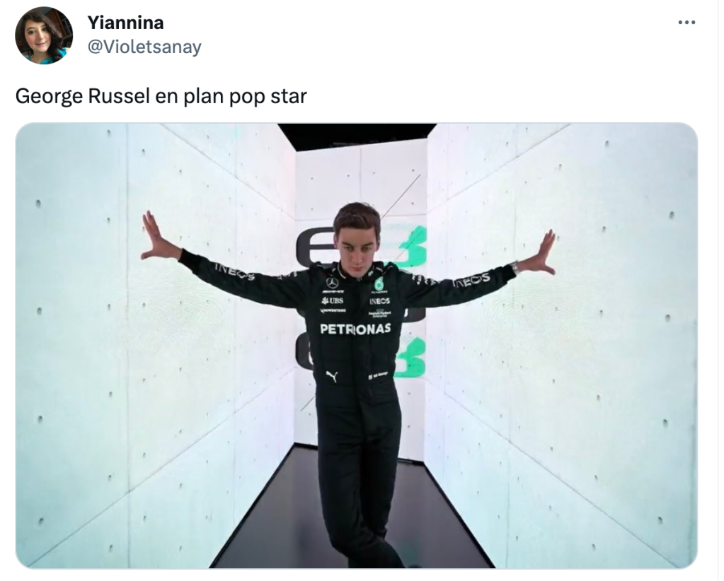 Russell se llevó los memes del nuevo intro de Fórmula 1 2023