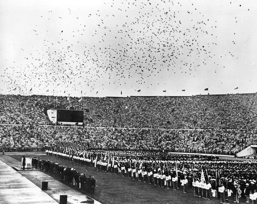 Inauguración de los Juegos Olímpicos de Helsinki 1952