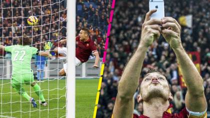 El día que Francesco Totti marcó 2 goles en el Lazio vs Roma y festejó con una impresionante selfie