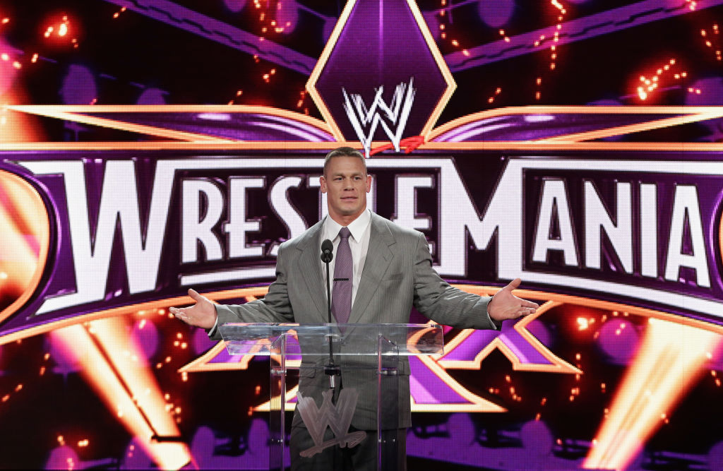 John Cena en conferencia de prensa de Wrestlemania