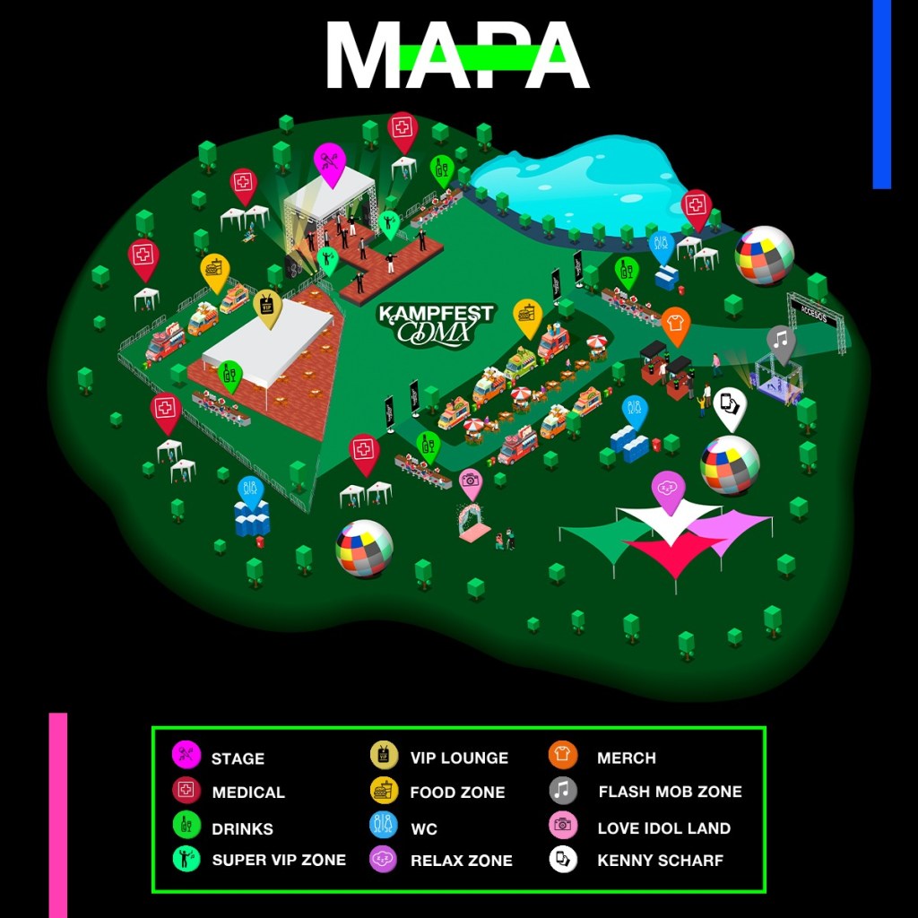 Mapa Kamp Fest CDMX 2023