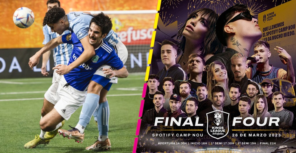 Cruces, horarios y links para ver en vivo el Final Four de la Kings League en el Camp Nou