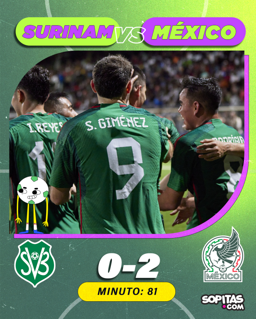 Segundo gol de México ante Surinam