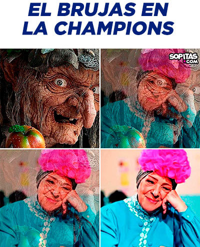 meme champions league brujas benfica