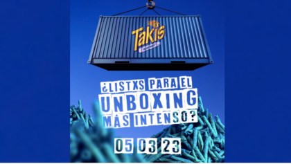 Unboxing del contenedor de Takis Blue Heat