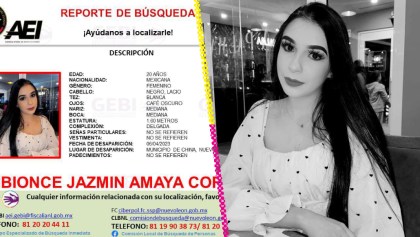 Cádaver hallado en predio es de Bionce Amaya Cortéz, joven desaparecida en Nuevo León