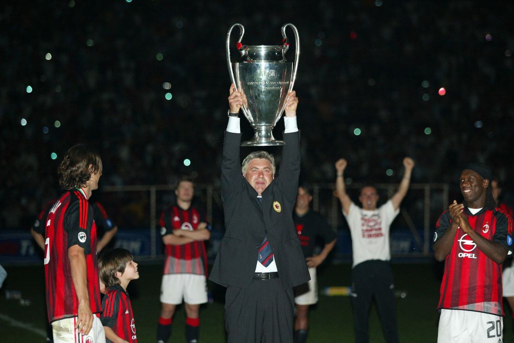 Carlo Ancelotti y una Champions con el Milan