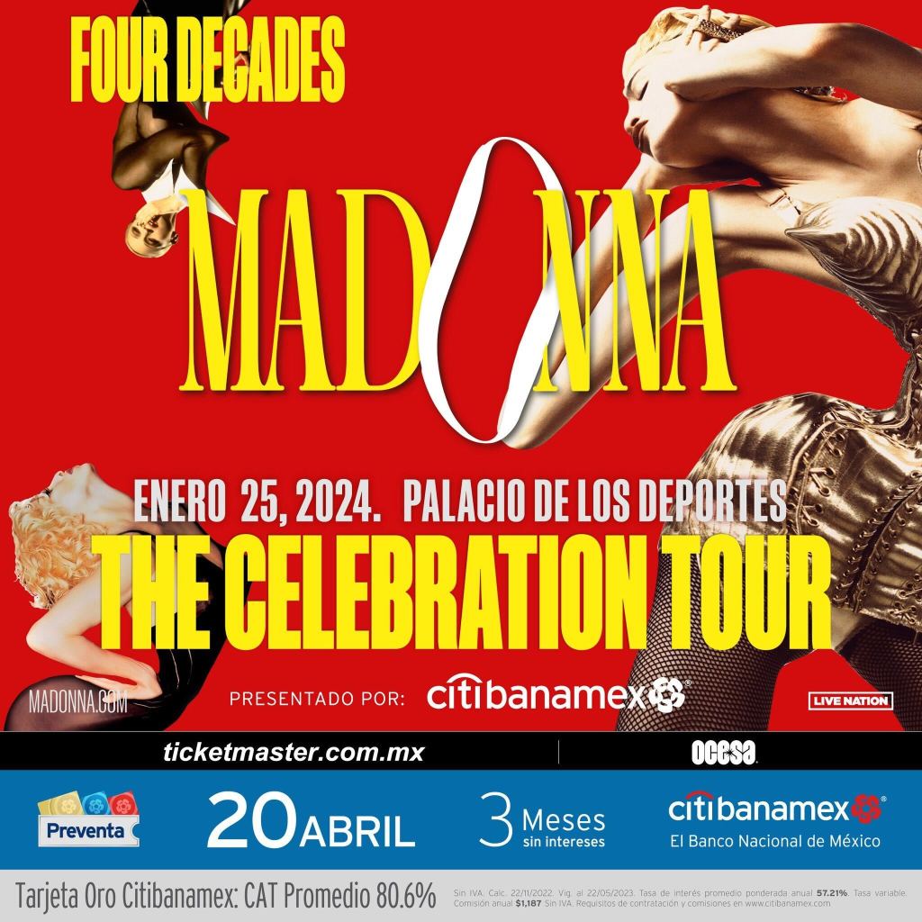 Fecha, lugar y todo sobre la gira de Madonna en México por sus 40 años de carrera