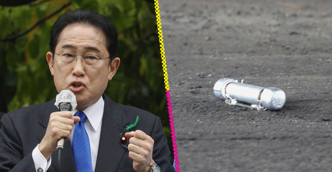 Intentan lanzar explosivo al Primer Ministro de Japón en pleno discurso