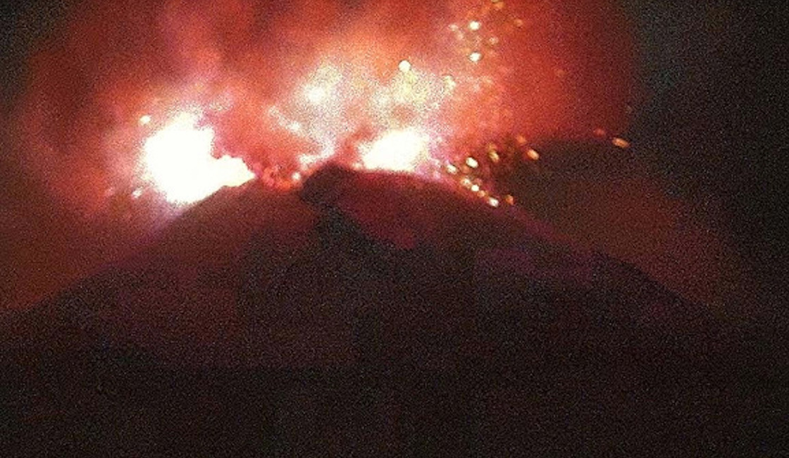 Las explosiones del Popocatépetl