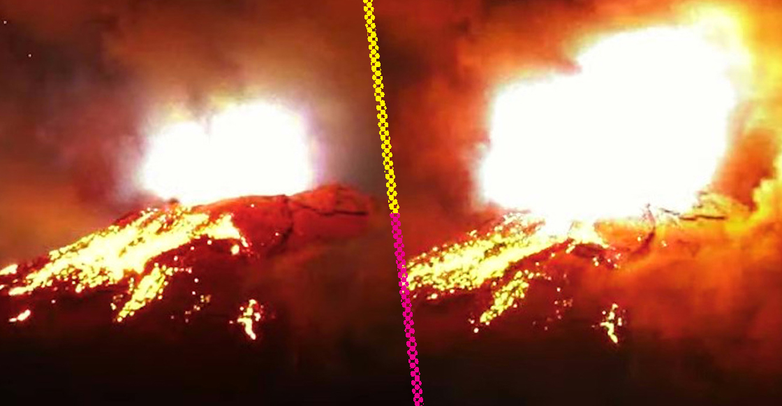 Las explosiones del Popocatépetl