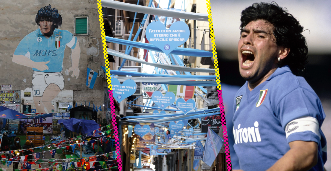 Una ventana, un mural, Diego Armando Maradona y una leyenda urbana que el Napoli podría romper si es campeón