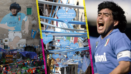 Una ventana, un mural, Diego Armando Maradona y una leyenda urbana que el Napoli podría romper si es campeón