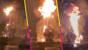 ¡Incendio en Disneyland! Un dragón terminó en llamas en pleno espectáculo¡Incendio en Disneyland! Un dragón terminó en llamas en pleno espectáculo