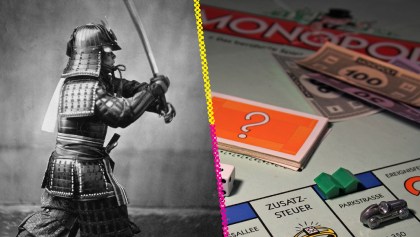 partida de monopoly termina en pelea espada samurai