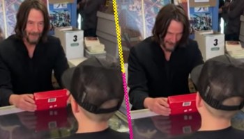 Keanu Reeves conoció a un pequeño fan y el momento conmovió al internet