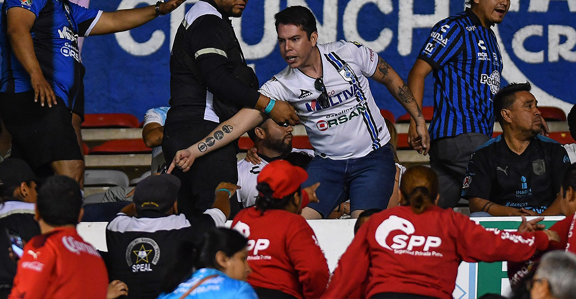 Los brotes de violencia que opacaron la jornada 13 en las tribunas de Querétaro y San Luis en la Liga MX