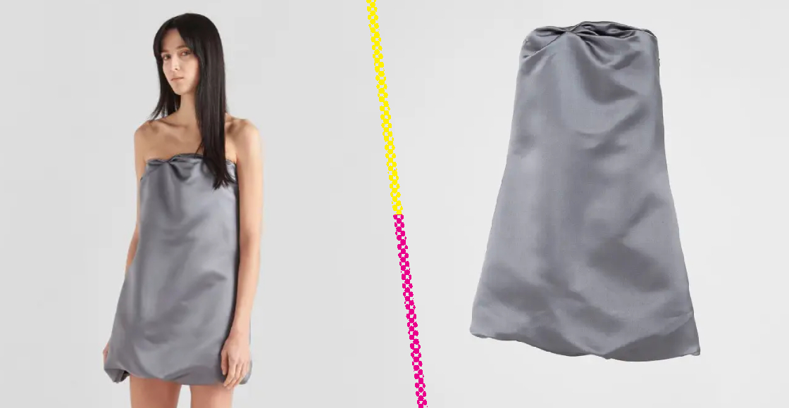 Prada anda vendiendo un vestido de más de 65 mil pesos que parece una toalla