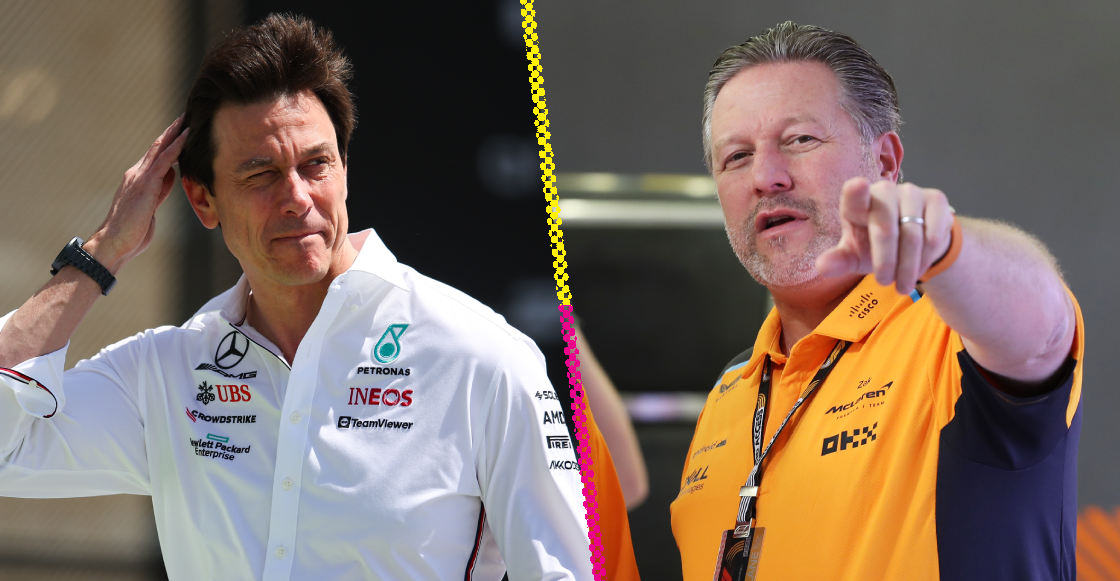 Zak Brown, CEO de McLaren, quiere una pelea contra Toto Wolff, jefe de Mercedes, en el Gran Premio de Las Vegas