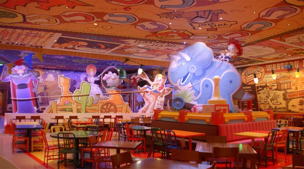 Entrada al restaurante temático de Toy Story en Disney World